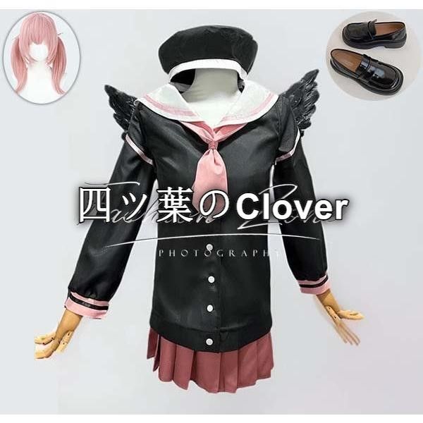 【 人気商品◆ブルーアーカイブ Blue Archive 風 下江コハル コスプレ衣装 ウィッグ靴cosplayハロウィン演出服変装vs624