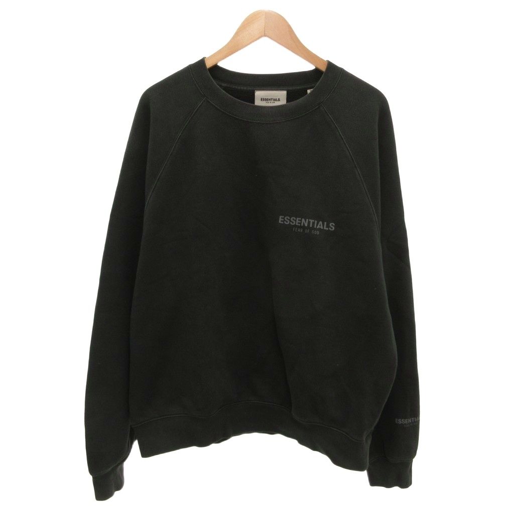 エフオージー エッセンシャルズ FOG ESSENTIALS P/O CN/ スウェット トレーナー 長袖 裏起毛 M 黒 ブラック 8312-343-1580 /JS ■GY01