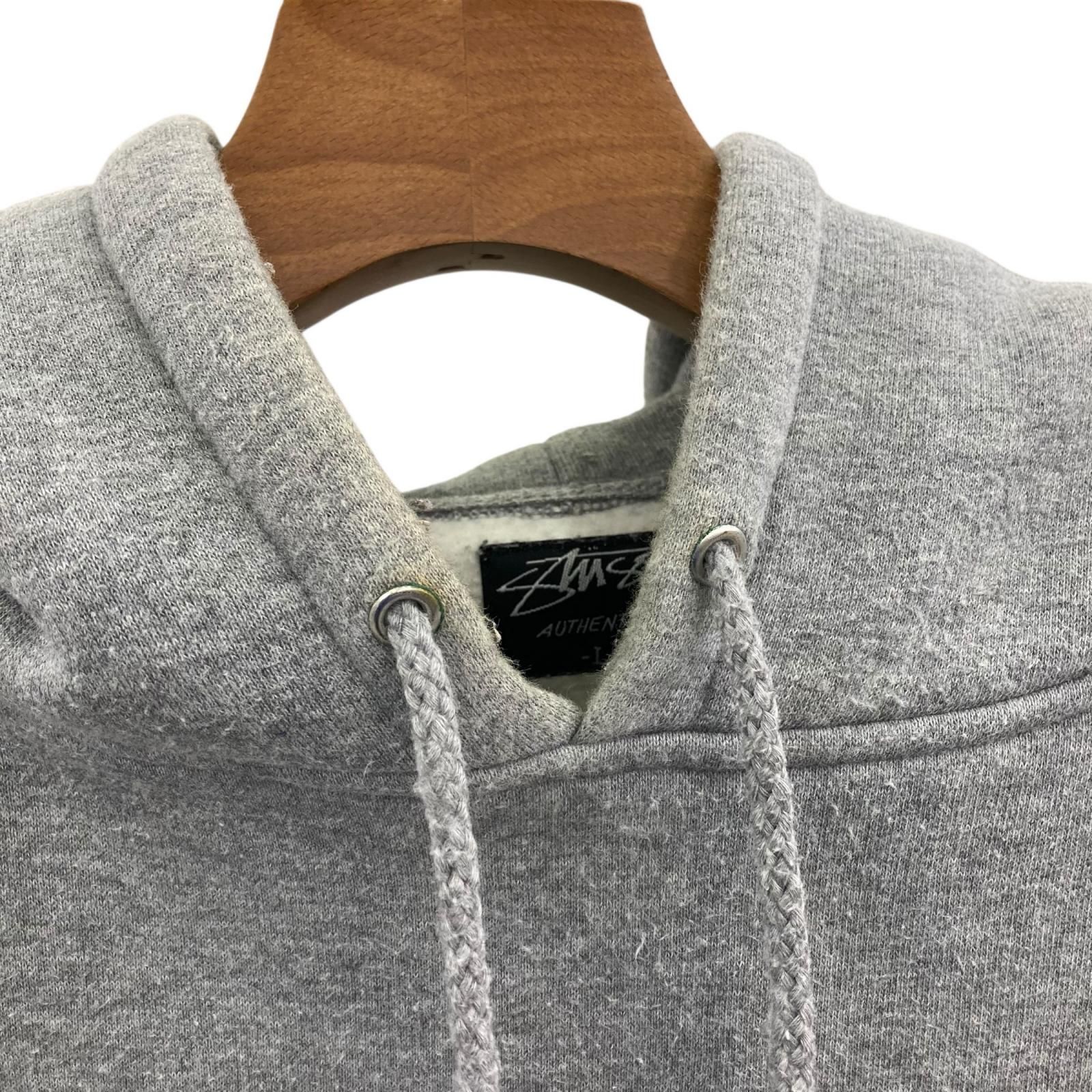 186000 現状品 STUSSY ステューシー パーカー L グレー - メルカリ