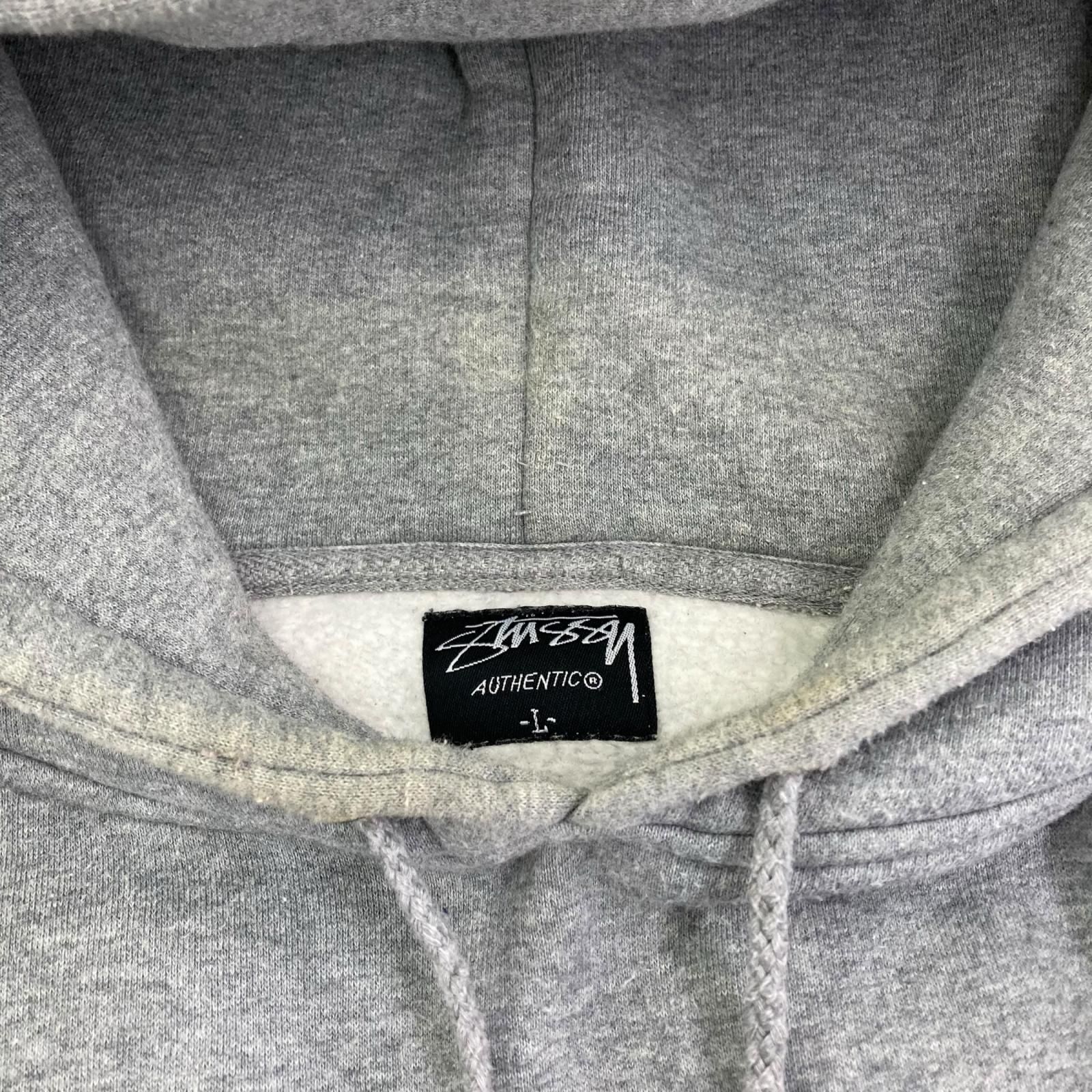 186000 現状品 STUSSY ステューシー パーカー L グレー - メルカリ