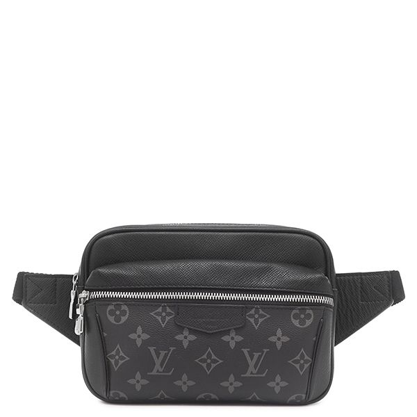 ルイヴィトン LOUIS VUITTON ボディバッグ バムバッグ アウトドア タイガ モノグラムエクリプス ブラック シルバー金具 黒 タイガラマ ショルダー M30245 PL2129【中古】