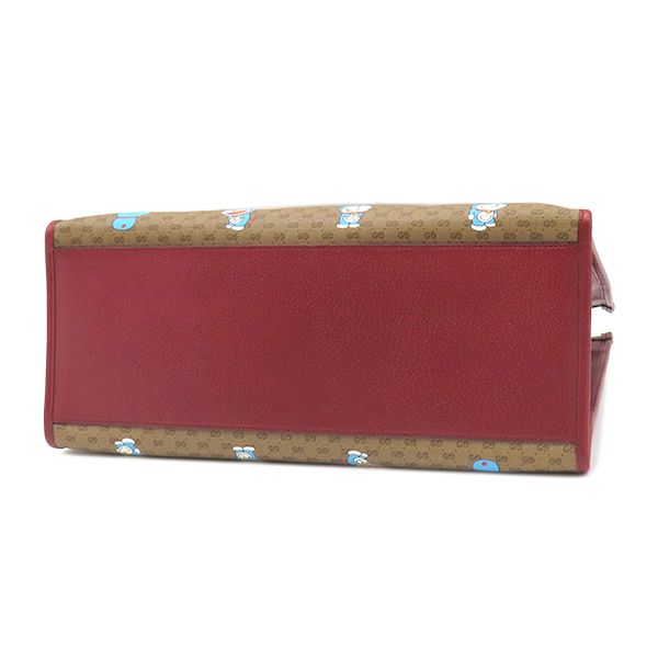 グッチ GUCCI 2WAYバッグ ドラえもんコラボ トート レザー ミニGG 