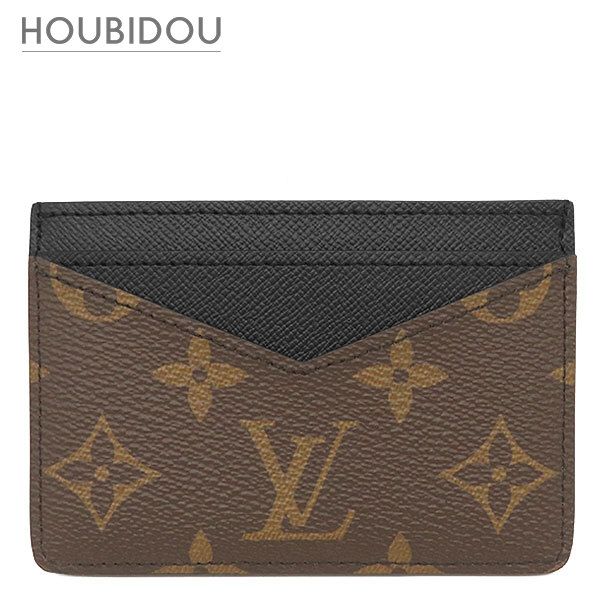 ルイヴィトン LOUIS VUITTON カードケース ネオ ポルト カルト モノグラムキャンバス レザー モノグラム×ブラック 茶 黒 カード入れ M60166 RFID 【箱】【中古】