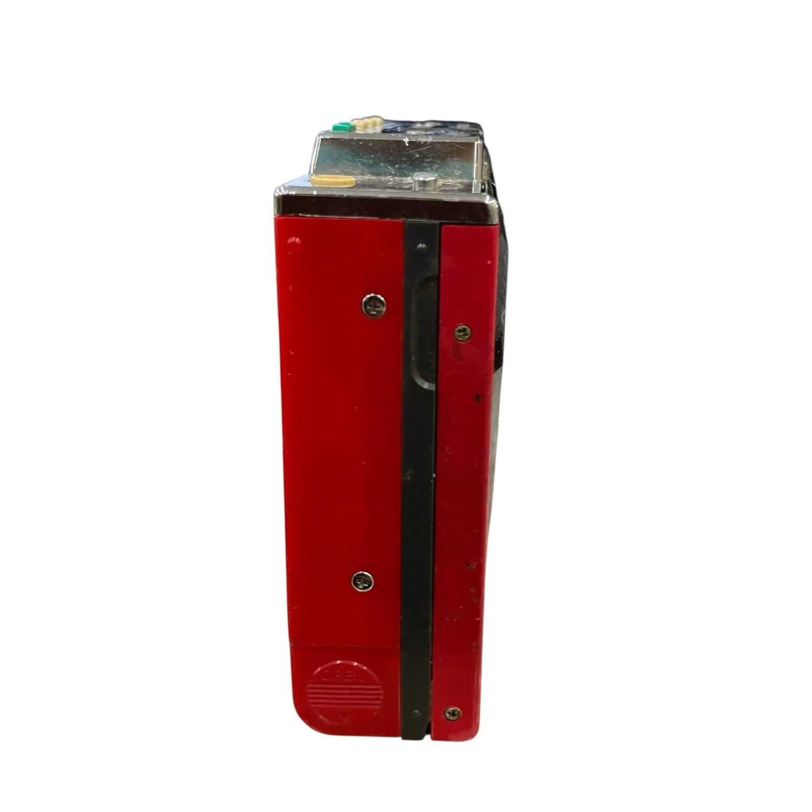 199990 動作未確認 AIWA カセットボーイ HS-J9 レッド TV/AM/FM - メルカリ