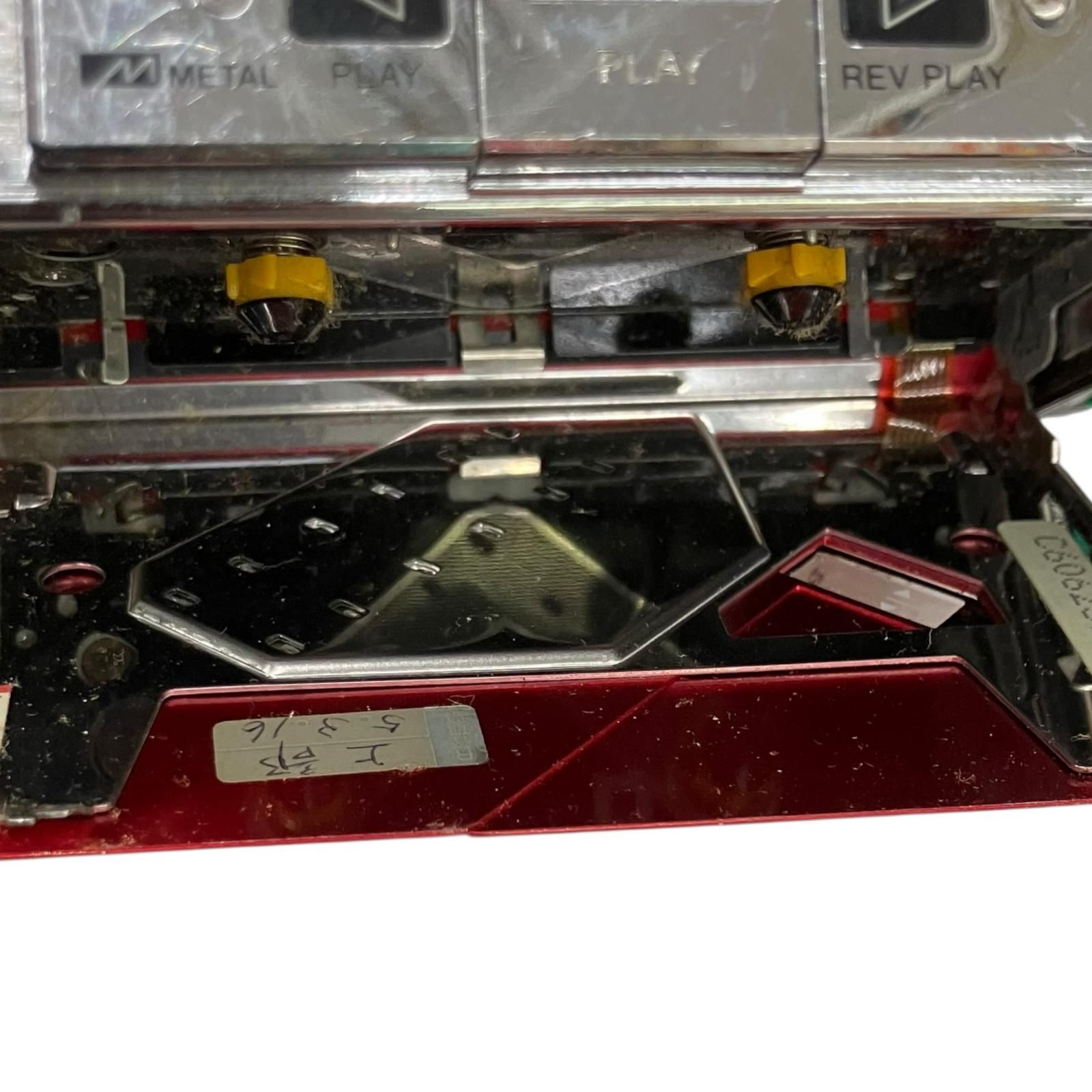 199990 動作未確認 AIWA カセットボーイ HS-J9 レッド TV/AM/FM - メルカリ