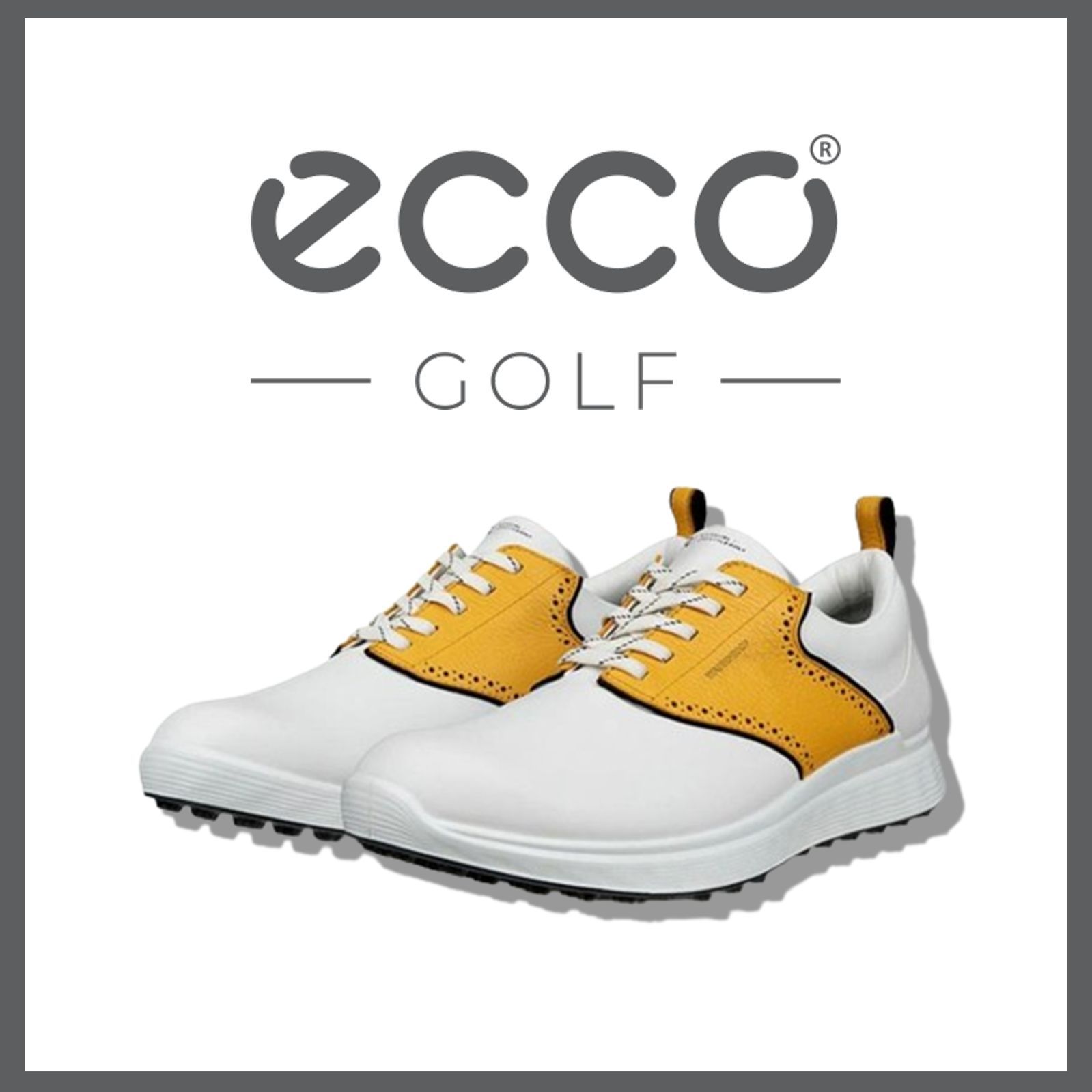 新品 未使用 エコーゴルフ エスカジュアル ゴルフシューズ ホワイト26cm【ECCO GOLF】ウォータープルーフ スパイクレス