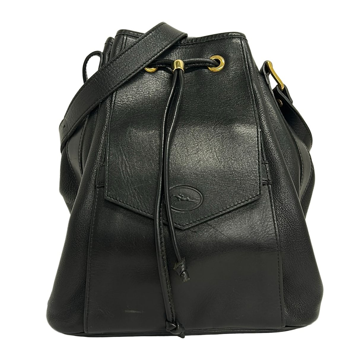 LONGCHAMP(ロンシャン) ショルダーバッグ - 黒 レザー
