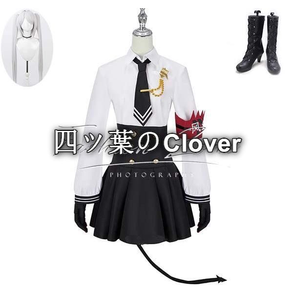 人気商品◆ブルーアーカイブ Blue Archive風 銀鏡イオリ コスプレ衣装ウィッグ 靴 cosplayハロウィン演出服変装vs624