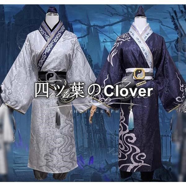 人気商品◆第五人格 IdentityV 風 謝必安/范無咎宿傘の魂白黒無常陰陽司公コスプレ衣装 cosplayハロウィン演出服変装vs624