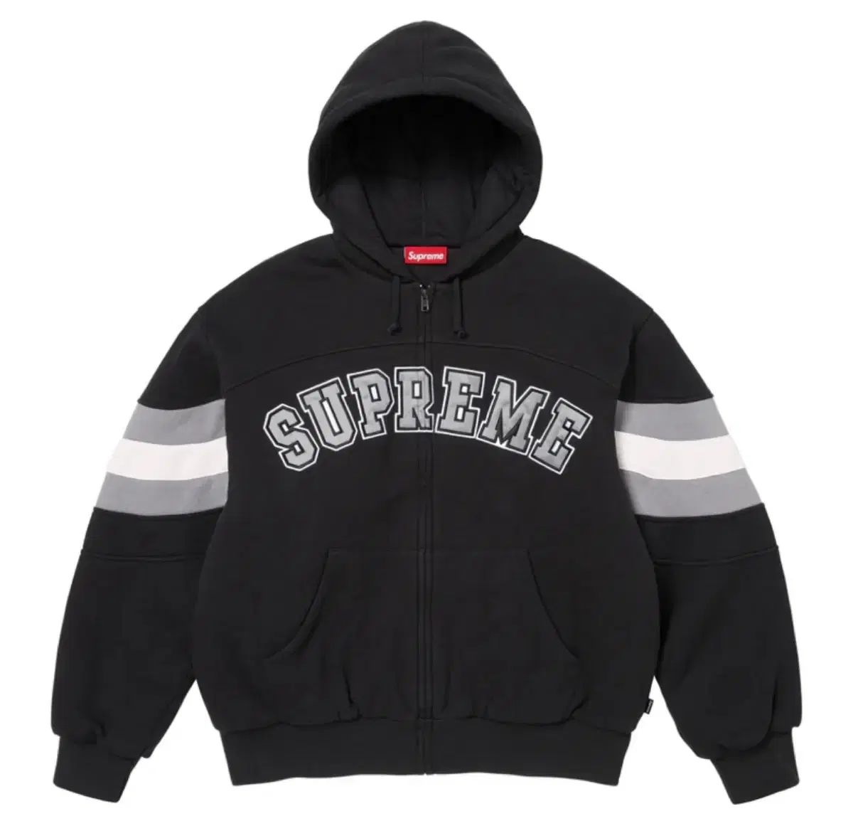 Supreme フィールドジップアップフードス ウェットシャツブラックXL Supreme フィールド ジップアップ フード スウェットシャツ ブラック