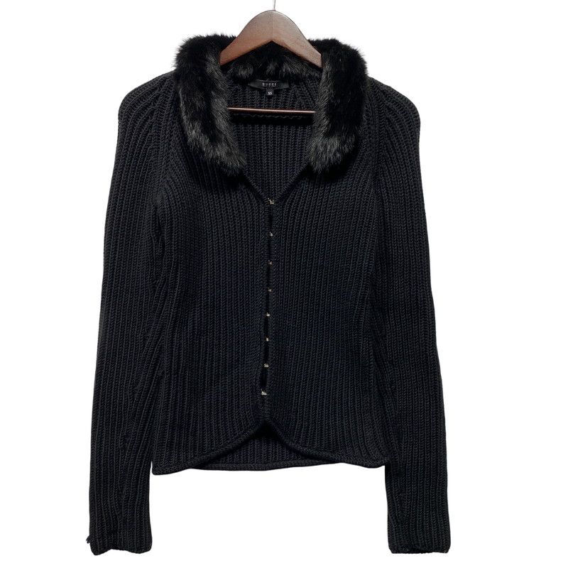 【中古品】 GUCCI グッチ RABBIT FUR CARDIGAN 148641 X9247 ファー カーディガン 長袖 【168-260624-as-05-izu】