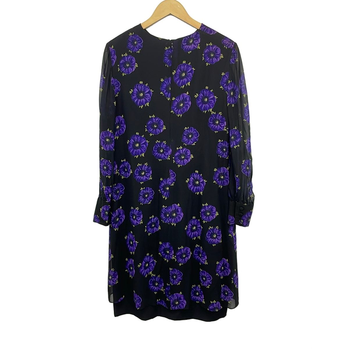 AKRIS(アクリス) ワンピース レディース美品 - 黒×パープル×イエロー