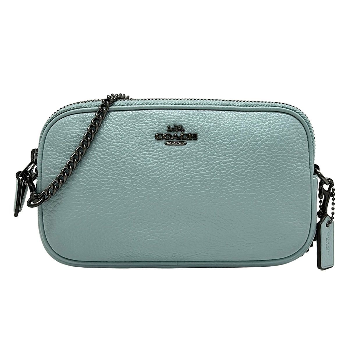 COACH(コーチ) ショルダーバッグ - F72490 ブルーグリーン レザー