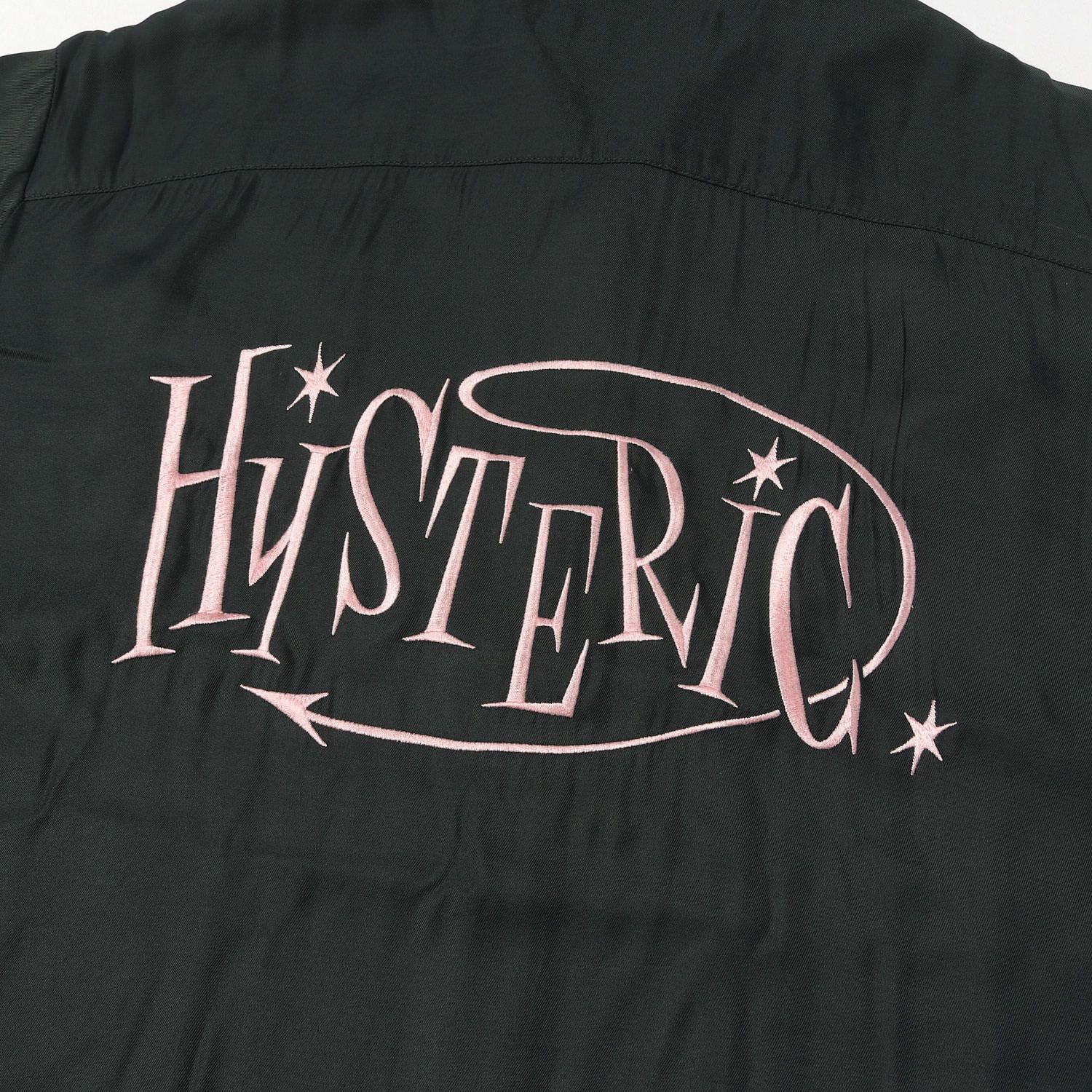 HYSTERIC GLAMOUR ヒステリックグラマー シャツ ブラック ペールピンク