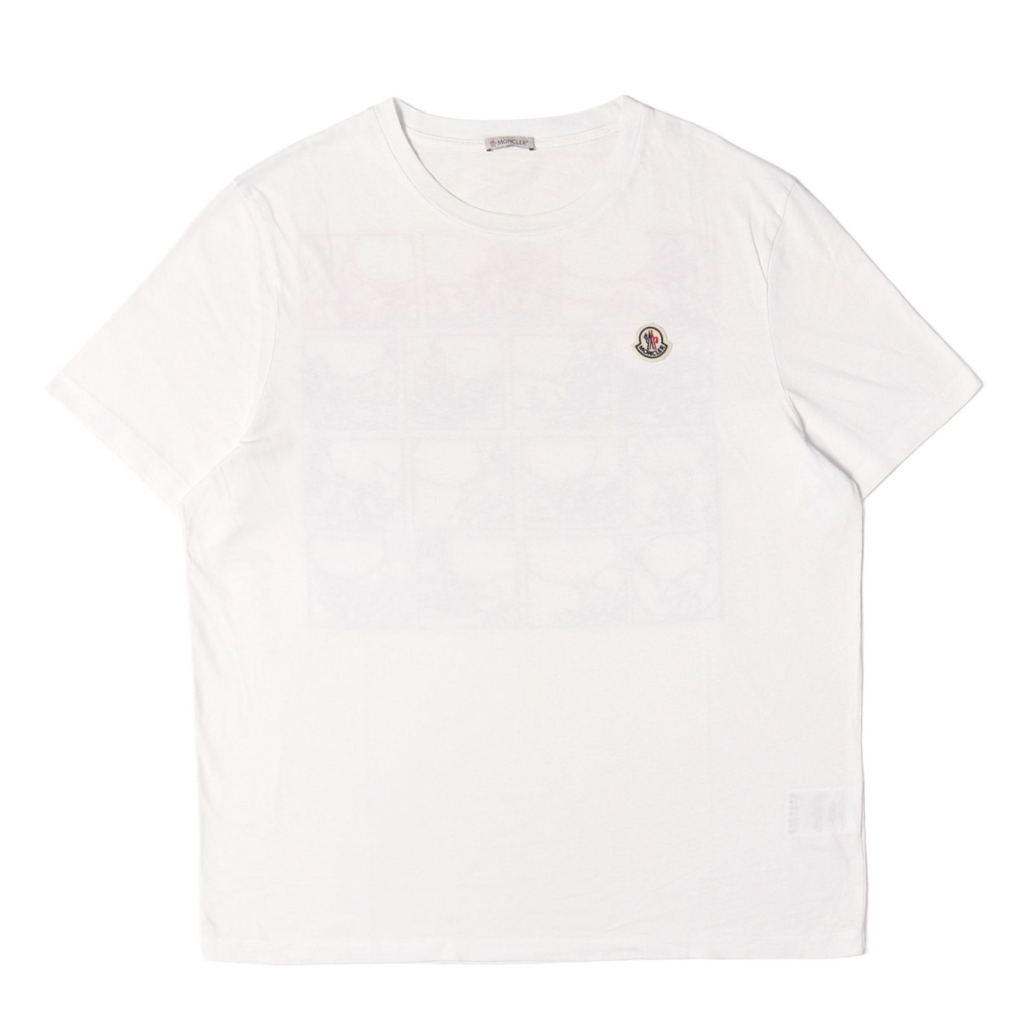 MONCLER モンクレール Tシャツ ホワイト 白 XLサイズ グラデーション