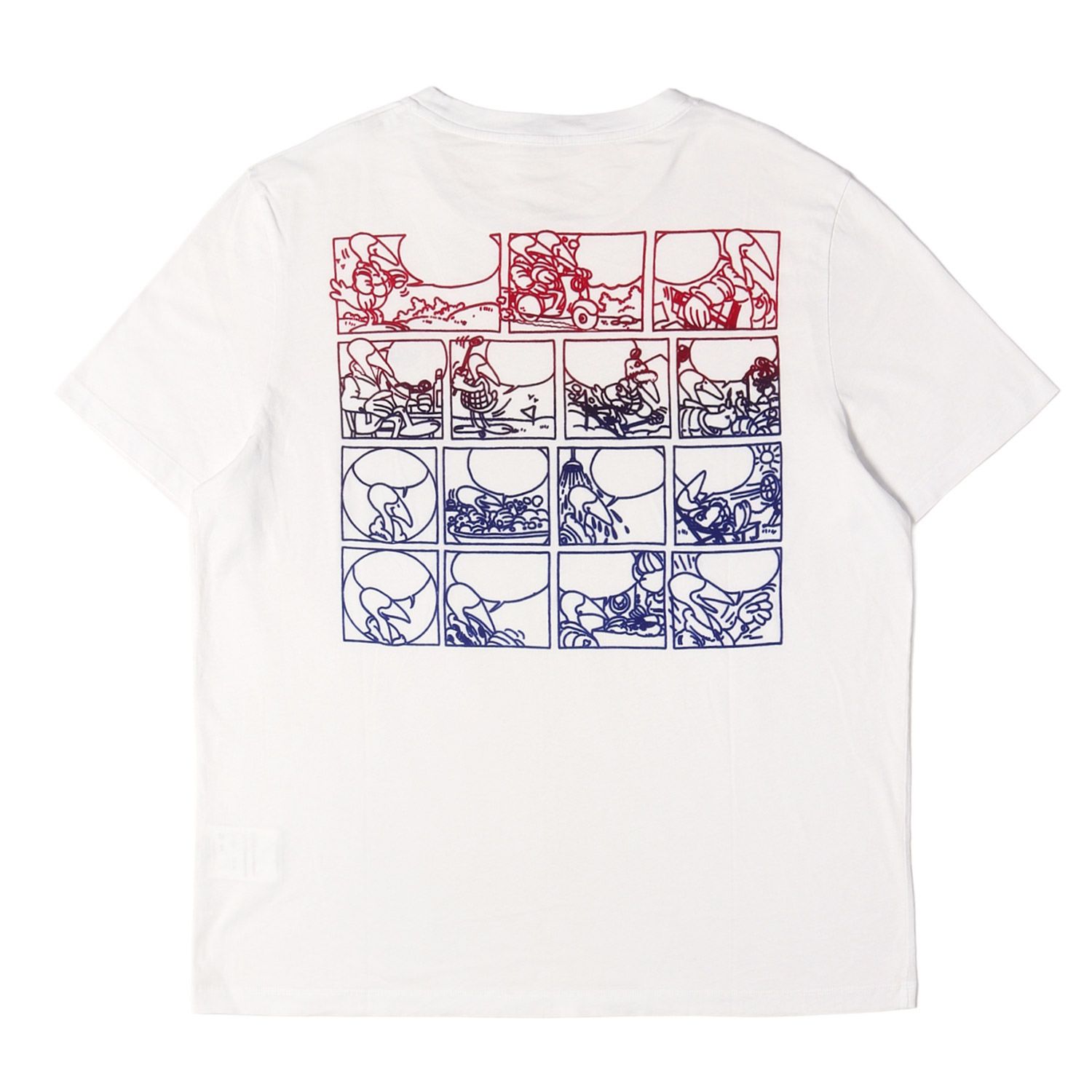 MONCLER コミックプリント Tシャツ ホワイト MONCLER モンクレール Tシャツ ホワイト 白 XLサイズ グラデーション