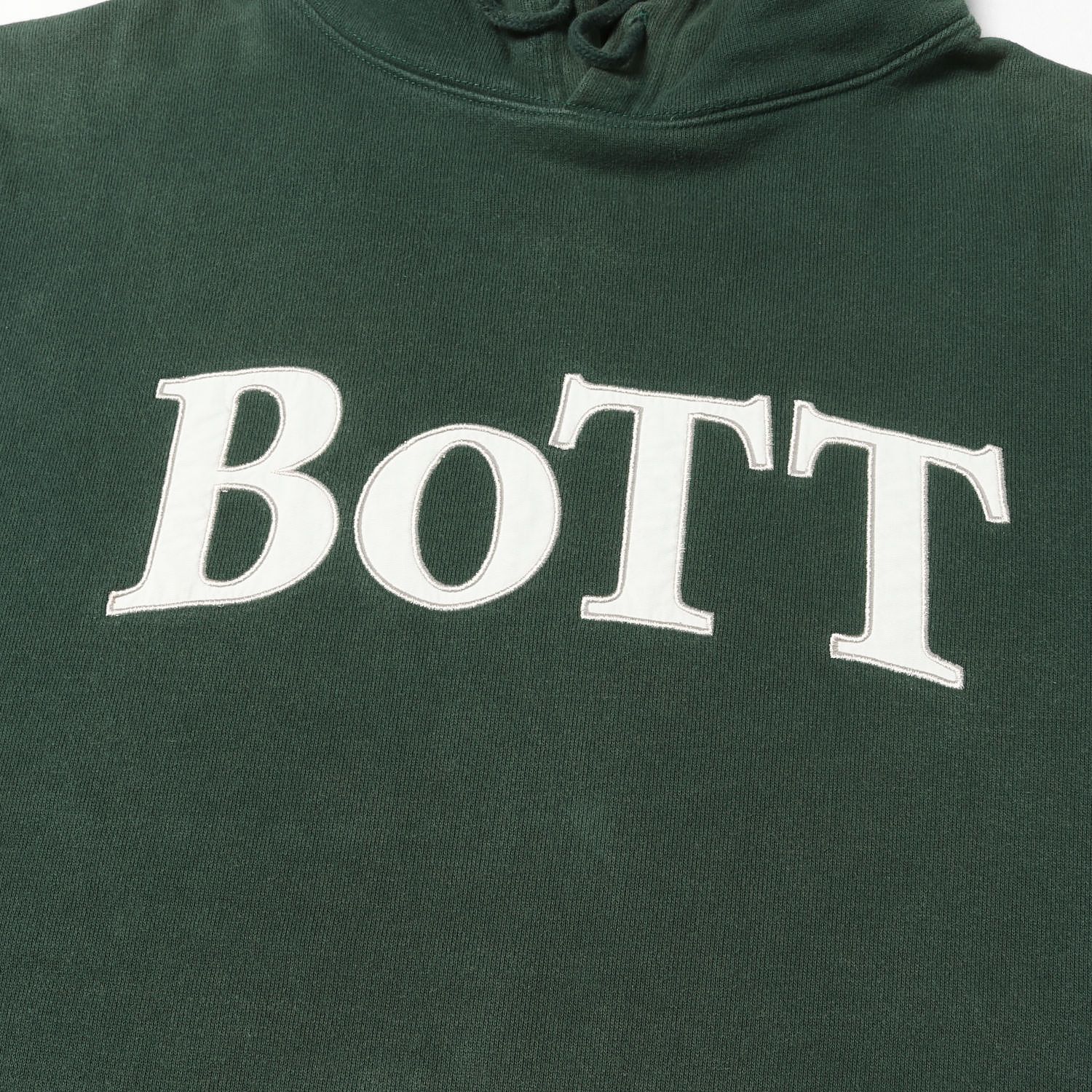 BoTT ボット パーカー グリーン サイズ:XL 21AW ロゴワッペン刺繍