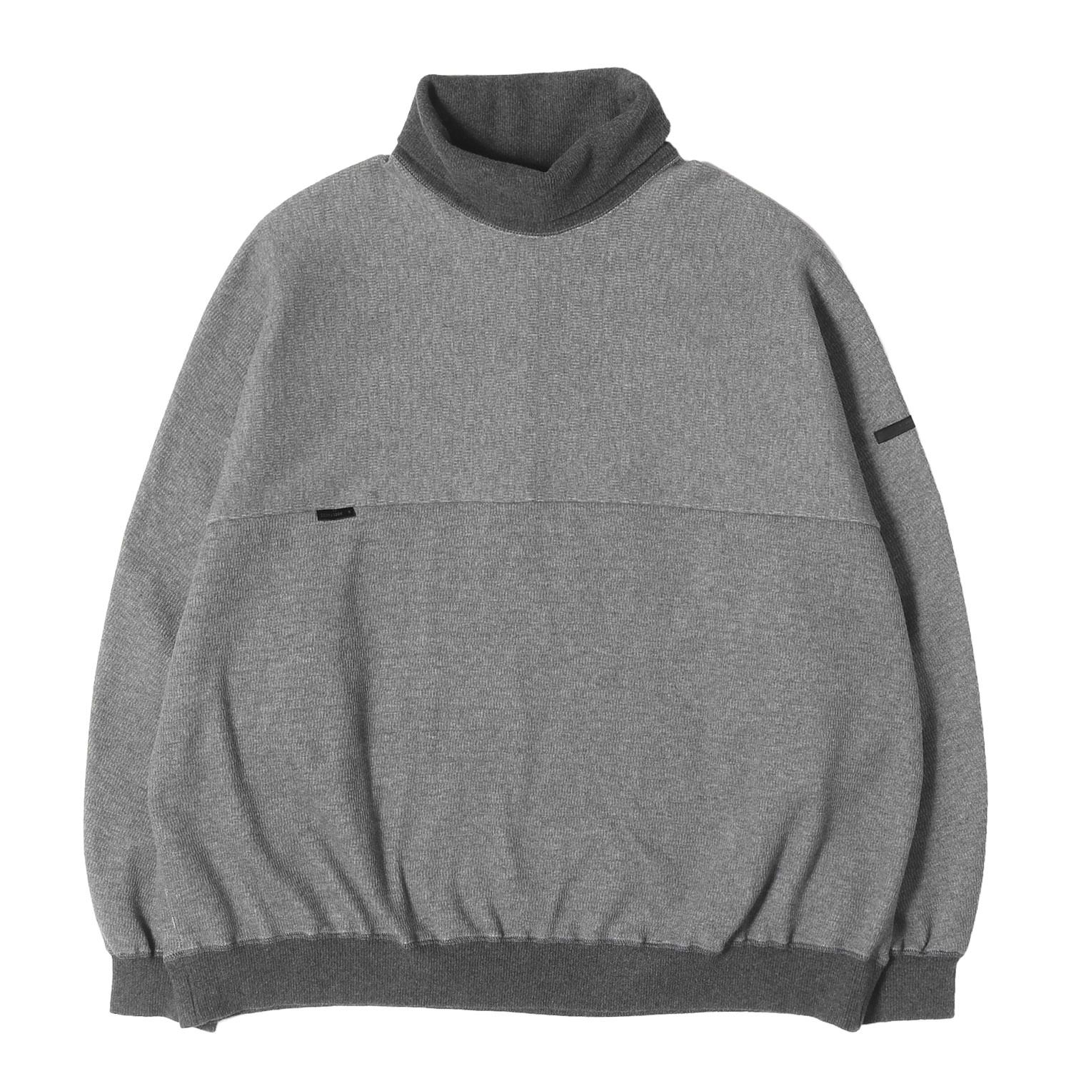 N.HOOLYWOOD エヌハリウッド スウェット ヘザーグレー サイズ:38 22AW ハイネック スウェットシャツ HIGH NECK SWEAT SHIRT 日本製 トップス トレーナー【メンズ】【中古】