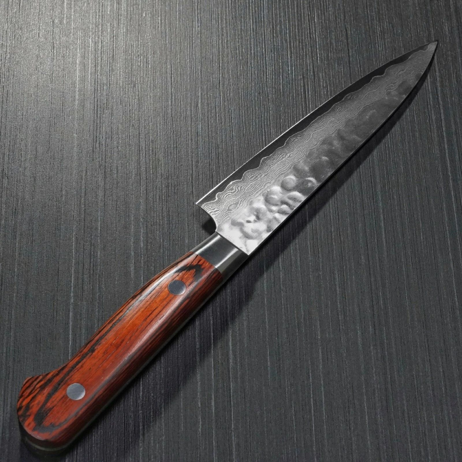 堺孝行】 包丁 ペティナイフ 120mm 33層ダマスカス V金10号 ステンレス