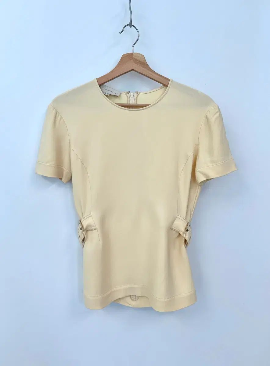 STELLA McCARTNEY ステラ マッカートニー クリーム COLOR 半袖 ブラウス 40