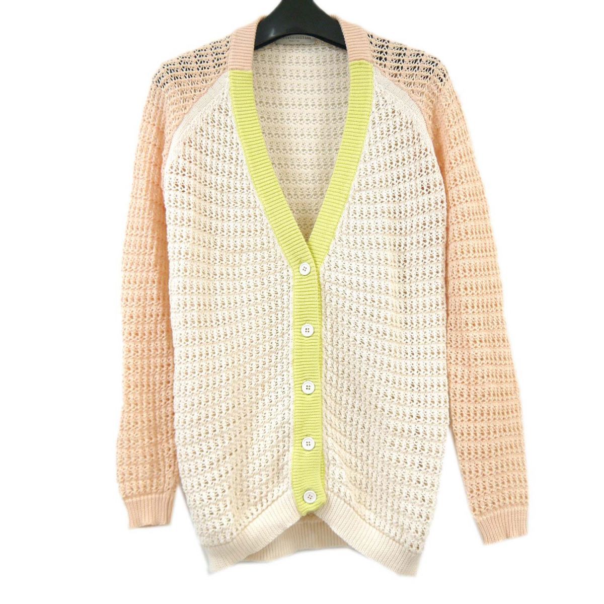 ROBERTO COLLINA コットンメッシュ ニット クーポン配布中】美品◇roberto collina ロベルトコリーナ メッシュ