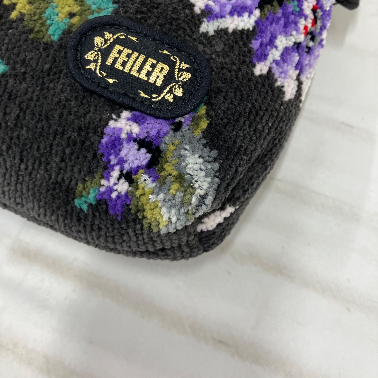 3908 FEILER フェイラー ショルダーバッグ シャノン グレー パープル 