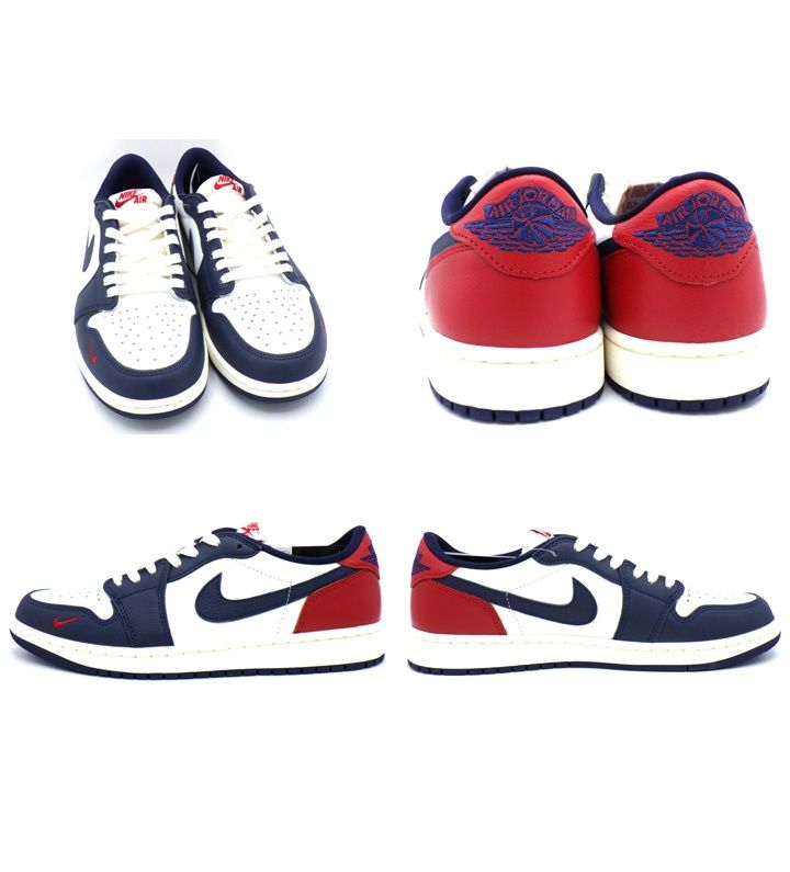 ナイキ NIKE 【 AIR JORDAN 1 RETRO LOW OG HQ2993 100 】 エア ジョーダン 1 レトロ ロー OG ハワード ジムレッド アンド ミッドナイトネイビー スニーカー 51206