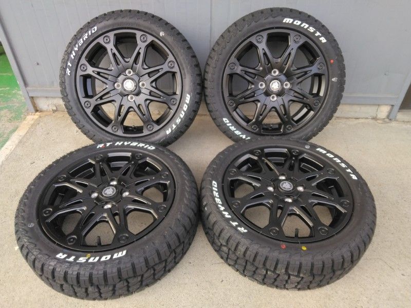 デリカミニ タイヤホイールセット ホワイトレター MONSTA RT HYBRID 165/60R15 15インチ MUD-X