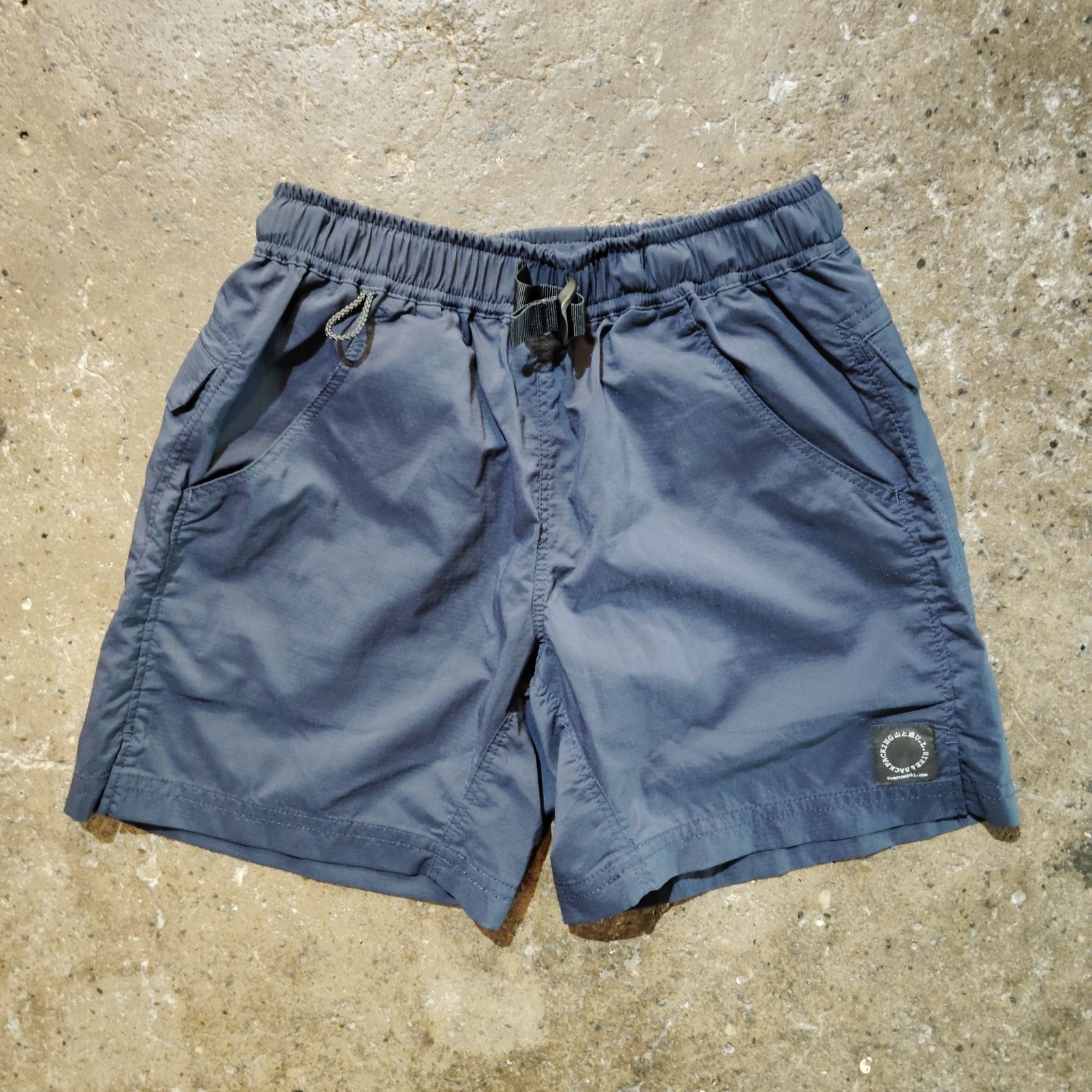 山と道 5-Pocket Shorts M ネイビー 5ポケットショーツ ナイロンハーフ