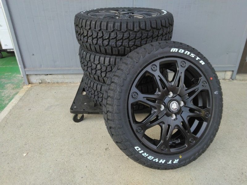 ハスラー タイヤホイールセット ホワイトレター MONSTA RT HYBRID 165