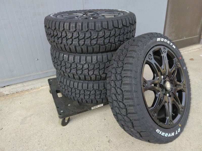 ハスラー タイヤホイールセット ホワイトレター MONSTA RT HYBRID 165