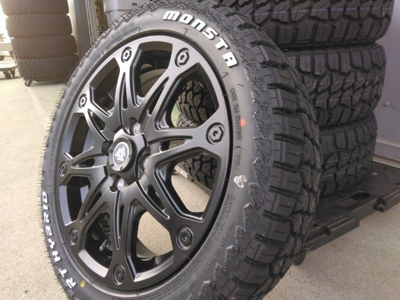 ハスラー タイヤホイールセット ホワイトレター MONSTA RT HYBRID 165