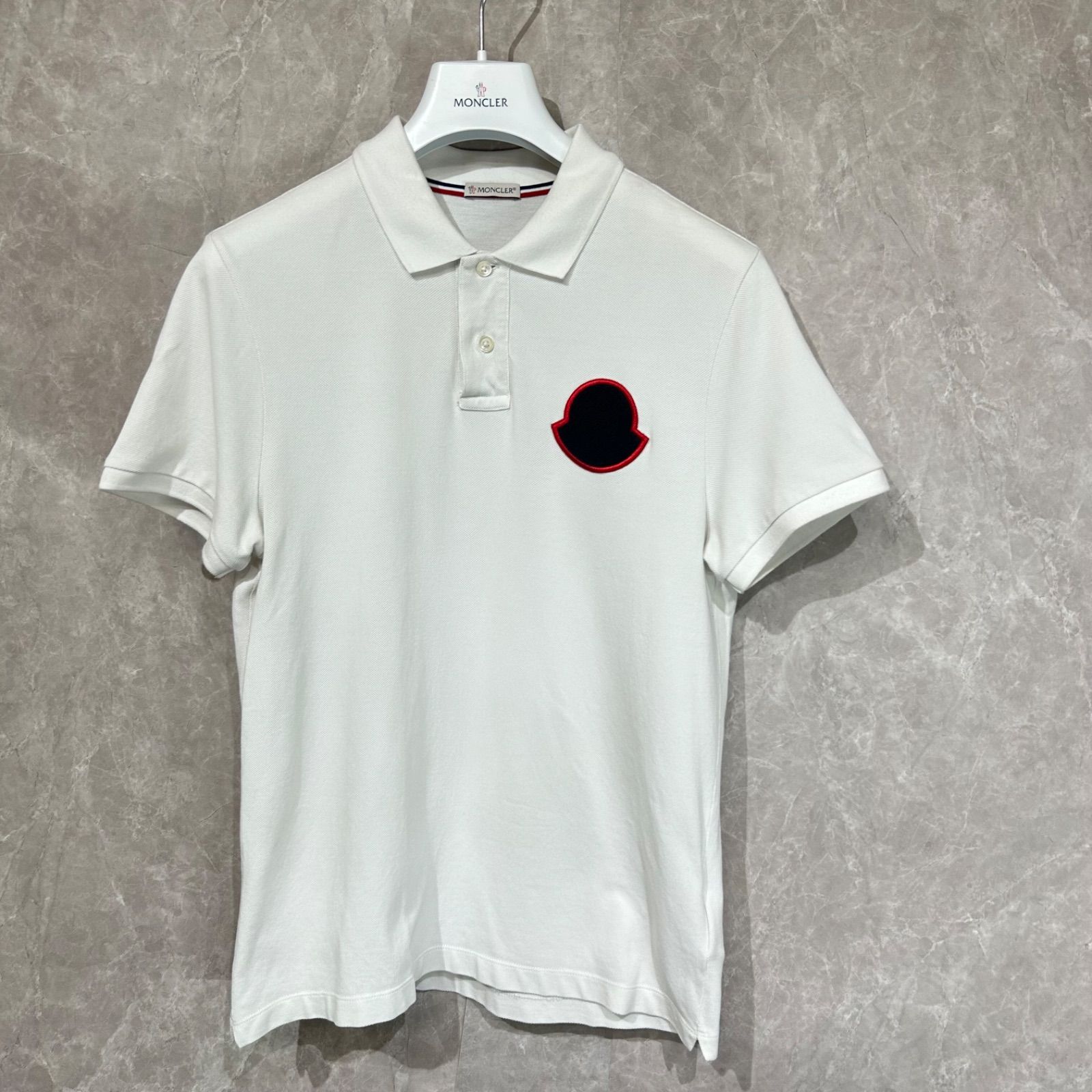MONCLER モンクレール 半袖ポロシャツ白S