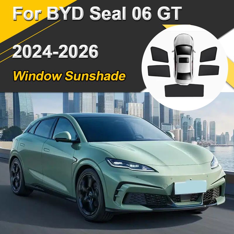 BYD Seal 06 GT 2024〜2026対応 マグネット式サンシェード メッシュウィンドウカーテン