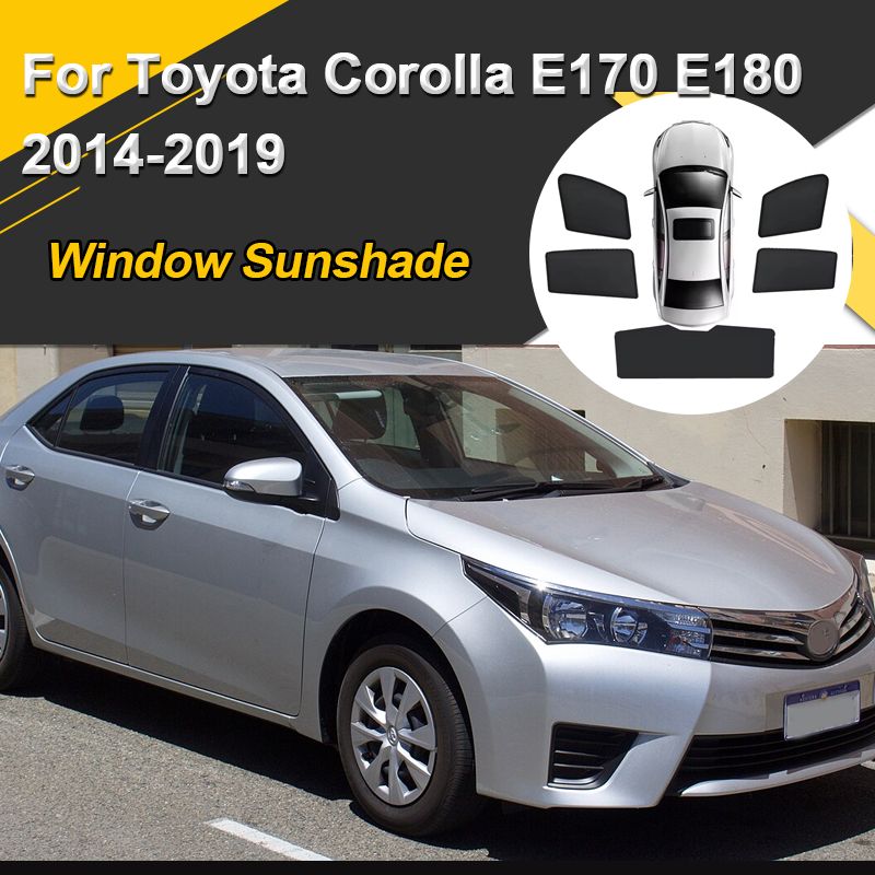 トヨタ カローラ E170 E180 セダン 2014〜2019対応 磁気サンシェード UVカット カーテン