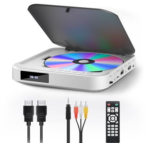 R★ミニDVDプレーヤー 1080PサポートFELEMAN DVD/CD再生専用モデル リージョンフリー、CPRM対応、USB/TFカード再生、HDMI/AV/イヤホン端子搭載、テレビ/プロジェクター接続可能、日本語説明書付き 5272a7a6