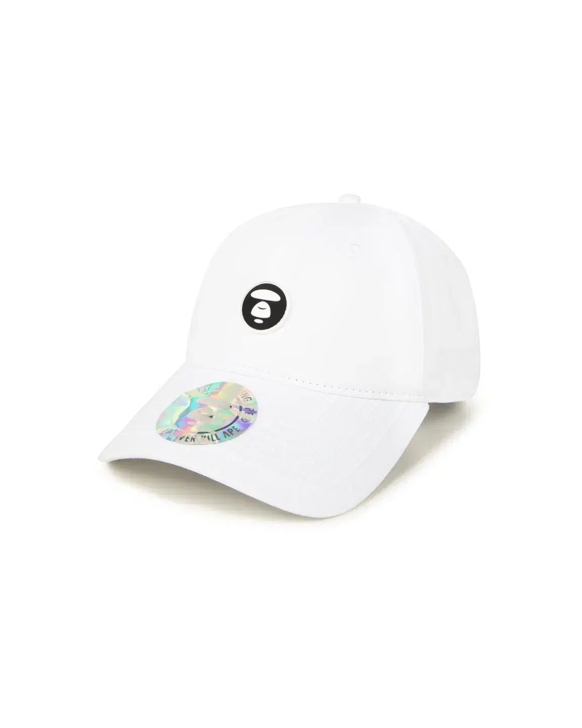 (新品) エイプ AAPENOW ムーンフェイス ロゴ キャップ 帽子 ホワイト ベースボールキャップ
