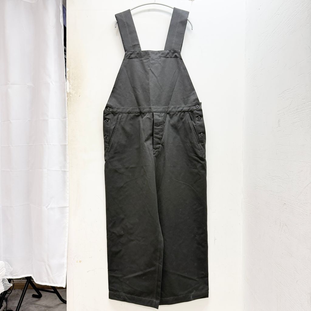 RAKINES ラキネス Post work twill Dungareees オールインワン 06S21FW088P ブラック size:2【中目黒B06】