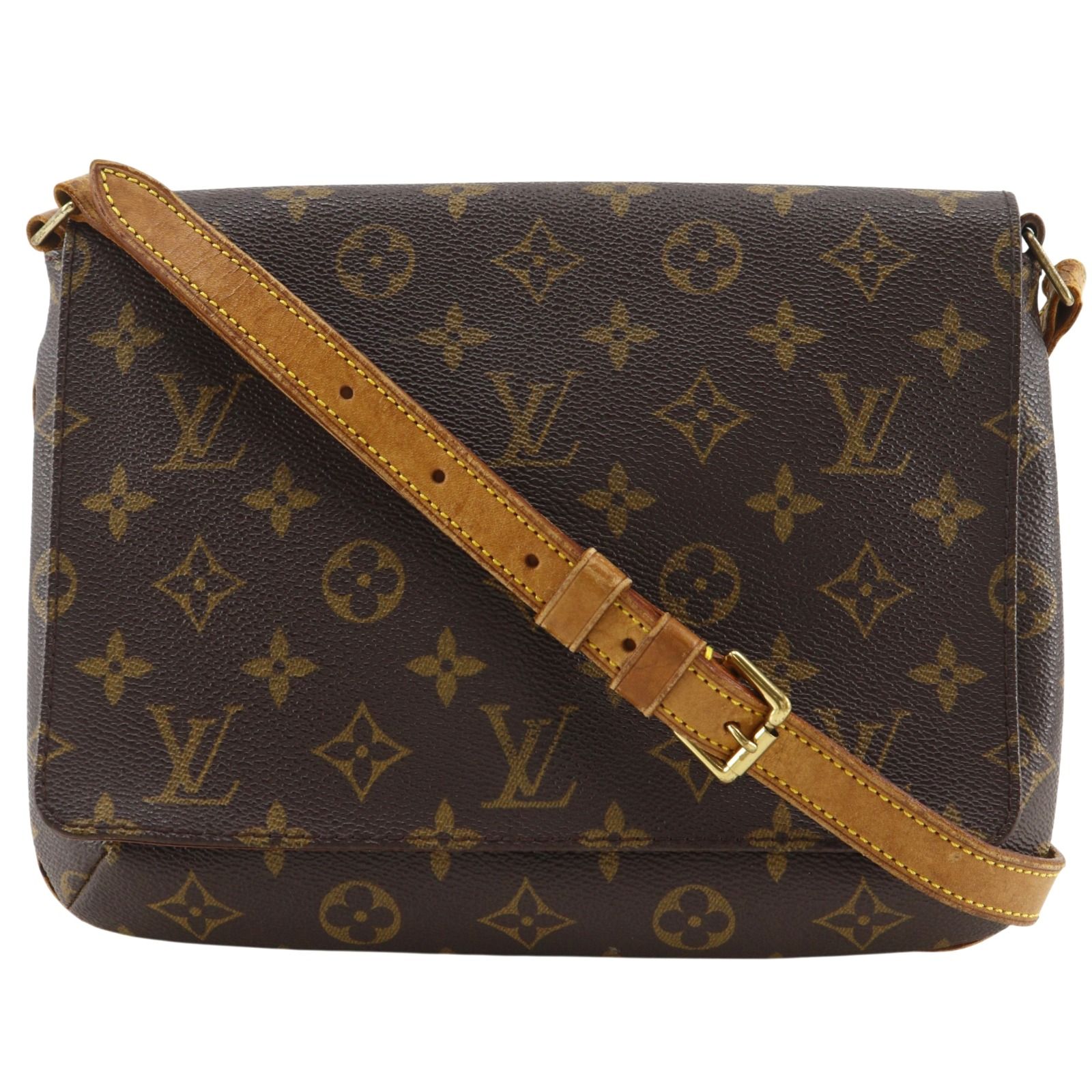 【LOUIS VUITTON】ルイ・ヴィトン ミュゼット・タンゴ ショートストラップ M51257 モノグラムキャンバス 茶 SP0081 レディース ショルダーバッグ