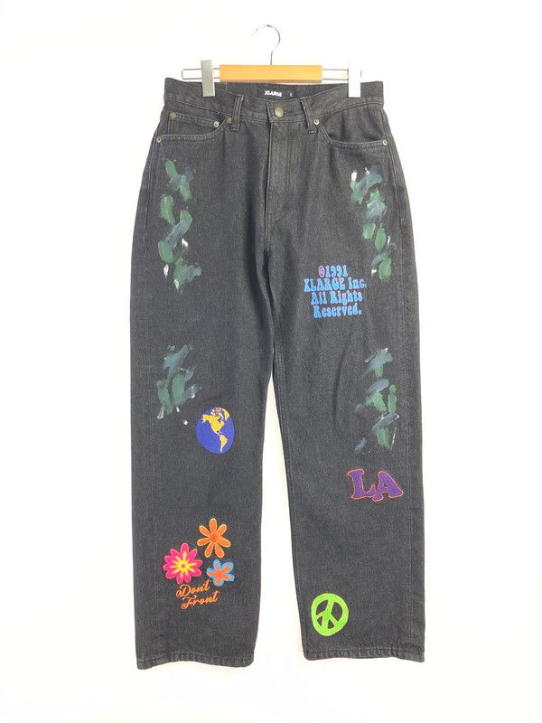 【中古品】 XLARGE エクストララージ FLOWER DENIM PANTS 101224031006 フラワー デニム パンツ ジーンズ ボトムス 【153-260624-rt-16-tagh】