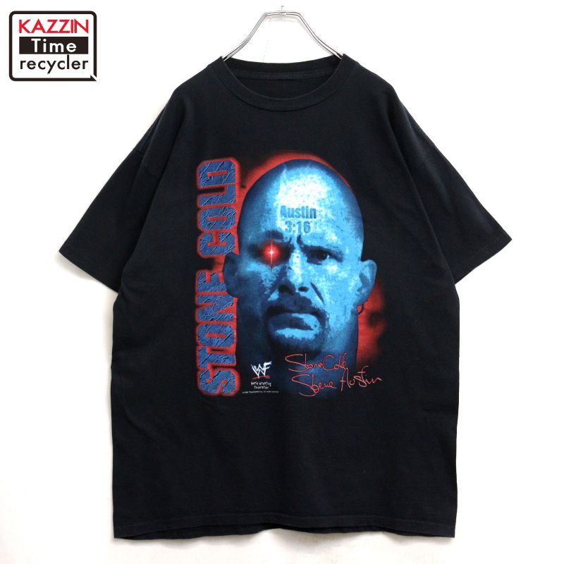 90s vintage WWF ストーンコールド プロレス 半袖Ｔシャツ メンズ Lサイズ相当