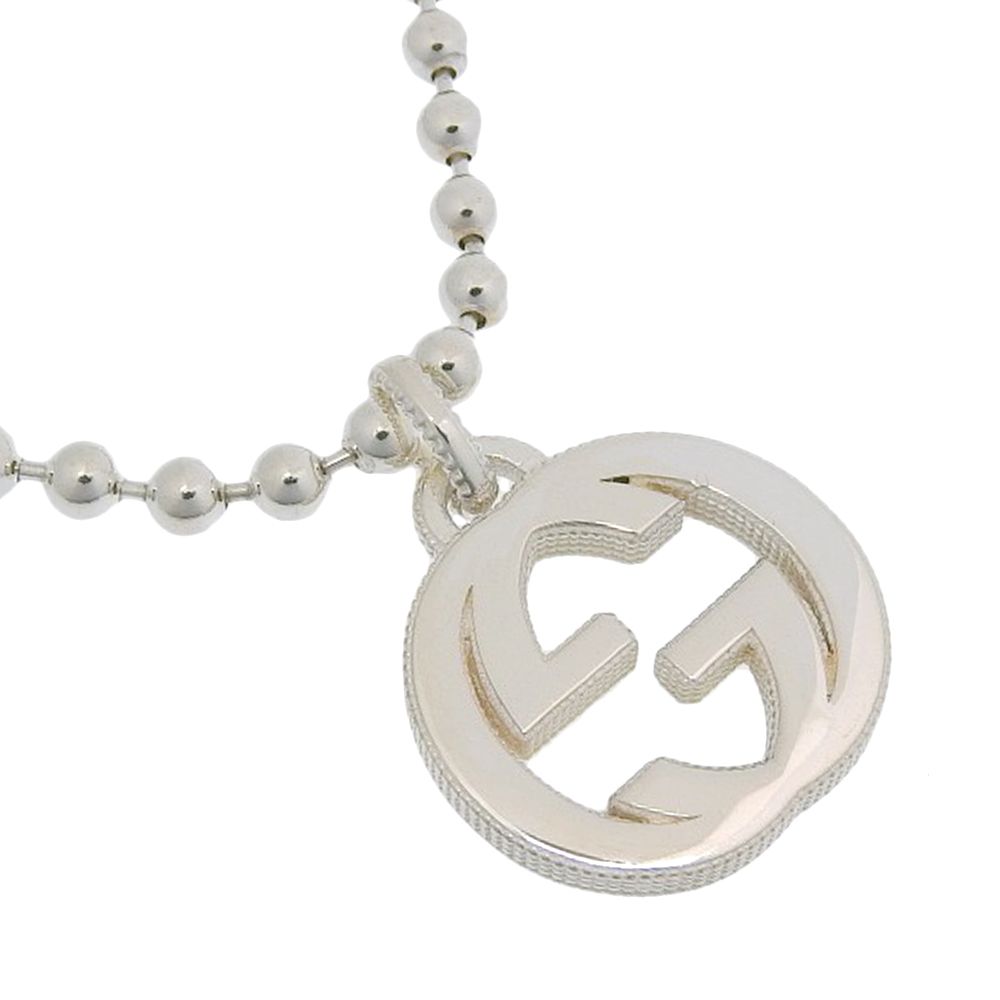 【GUCCI】グッチ インターロッキング ボールチェーン シルバー925 ユニセックス 32.9g ネックレス