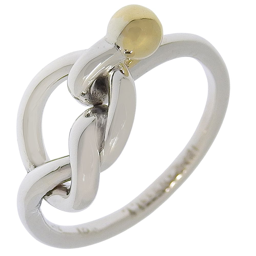 【TIFFANY&Co.】ティファニー ラブノット シルバー925×K18イエローゴールド 12号 レディース 2.9g リング・指輪