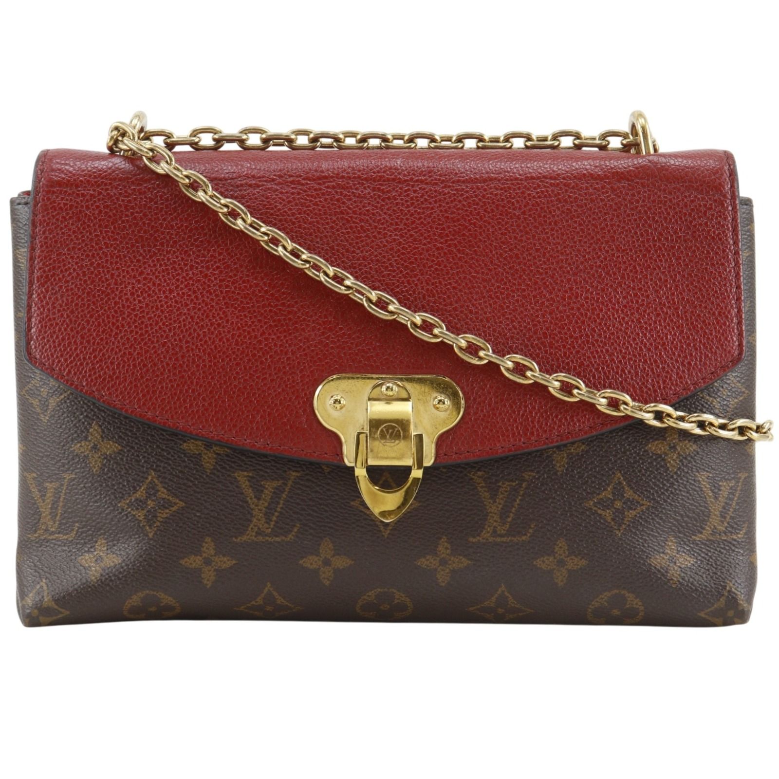 【LOUIS VUITTON】ルイ・ヴィトン サン・プラシード M43713 モノグラムキャンバス スリーズ 茶 CA0189 レディース ショルダーバッグ