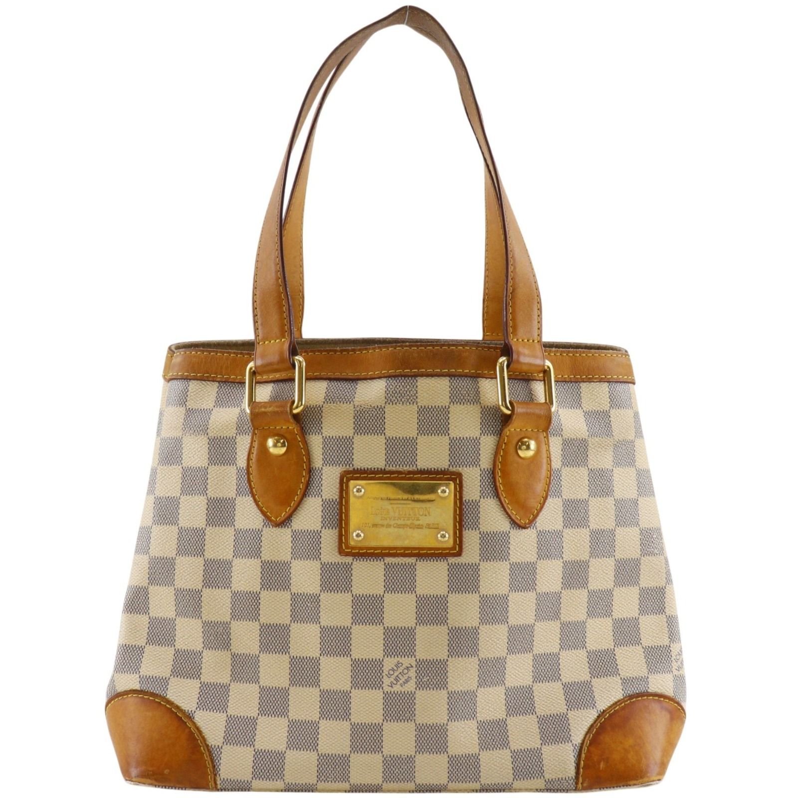 【LOUIS VUITTON】ルイ・ヴィトン ハムステッドPM N51207 ダミエアズールキャンバス 白 レディース トートバッグ