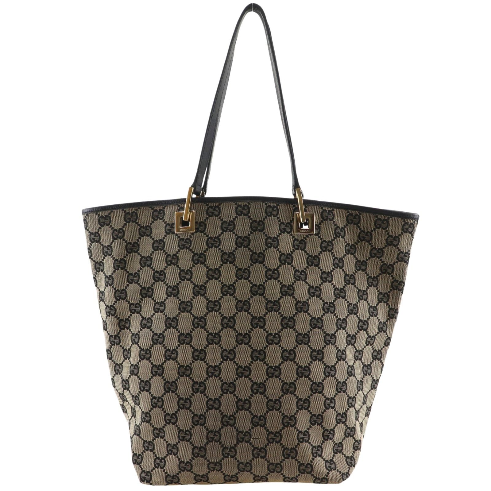【GUCCI】グッチ 002.1093 GGキャンバス 黒 レディース トートバッグ