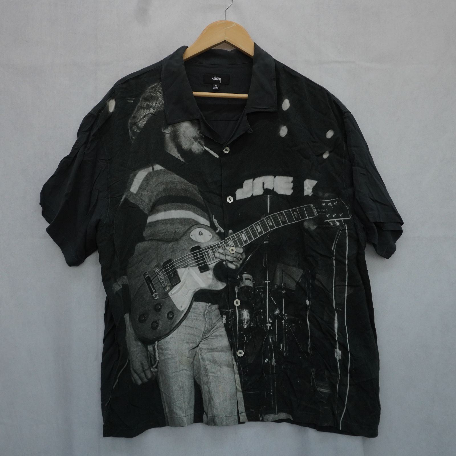 22SS STUSSY Bob Marley Open Collar Shirt