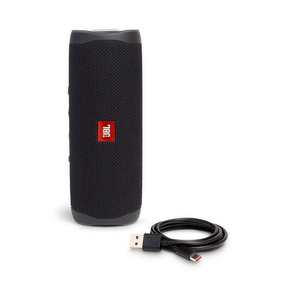JBL FLIP5 Bluetoothスピーカー IPX7防水/USB Type-C充電/パッシブラジエーター搭載/ポータブル ブラック JBLFLIP5BLK【展示品】