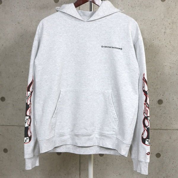CHROME HEARTS 銀座店 クロムハーツ PPO BRAIN HD PLVR マッティボーイ パーカー 長袖 メンズ size:L グレー 103656