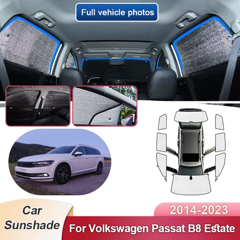 VW パサート B8 エステート 2014〜2023対応 フロントガラス サンシェード UV対策
